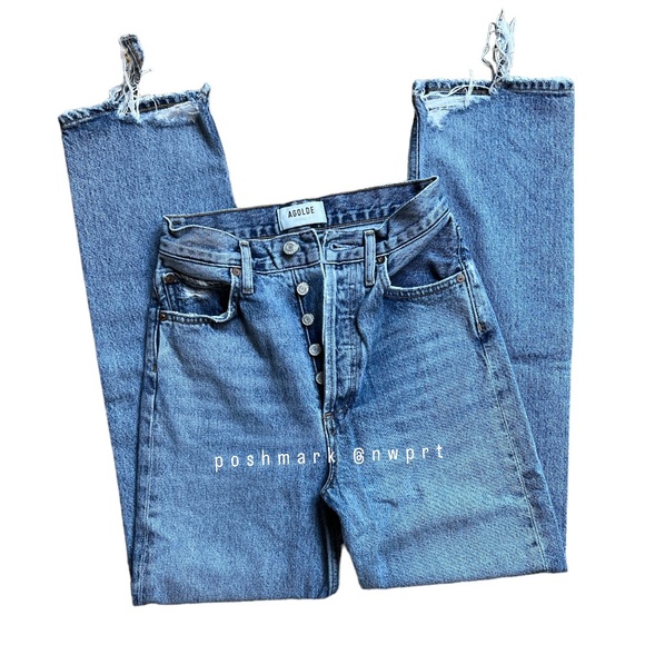 AGOLDE 90’s Pinch Waist Endless High Rise Waist Straight Leg 23 24 - Picture 5 of 13